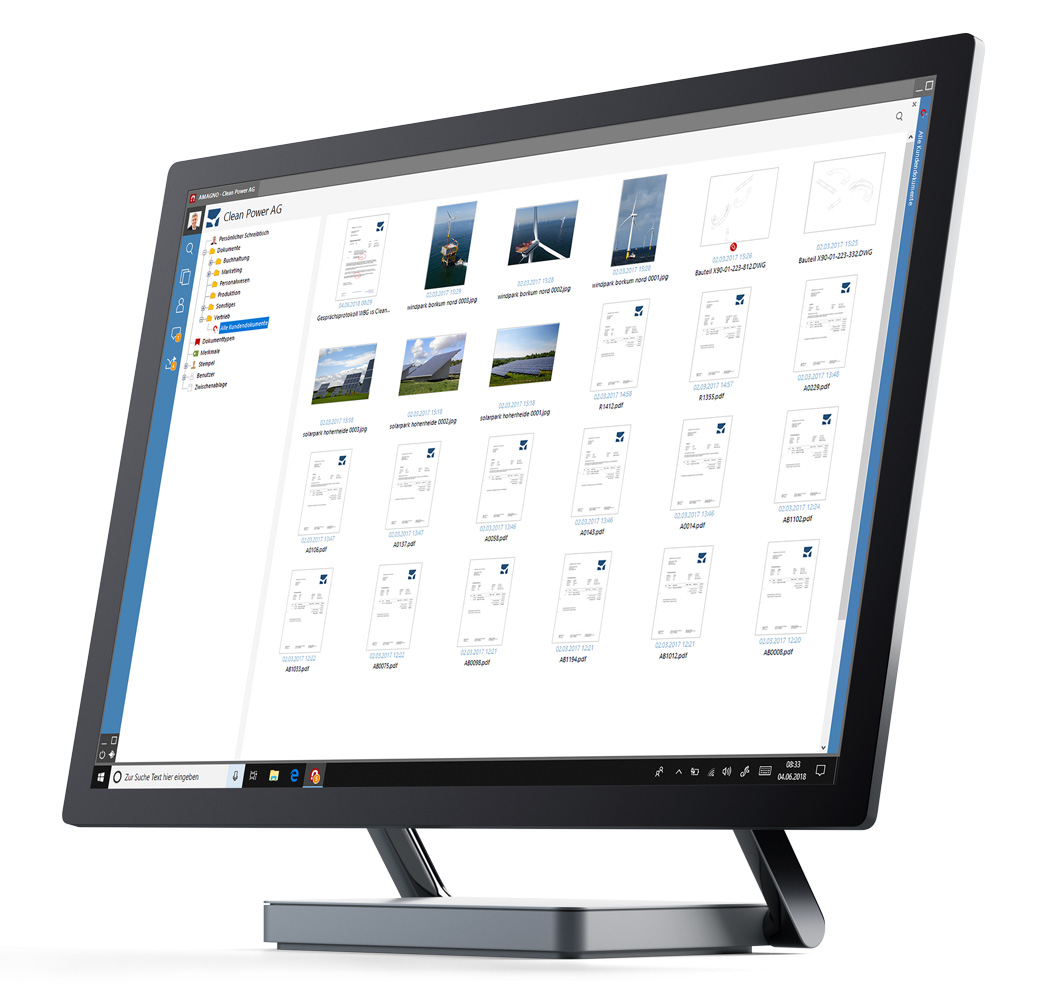 Living Documents Screen desktop - Download Amagno On Premise Server